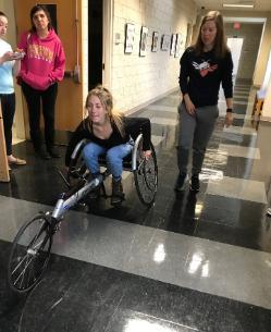 Student in Racing Chair