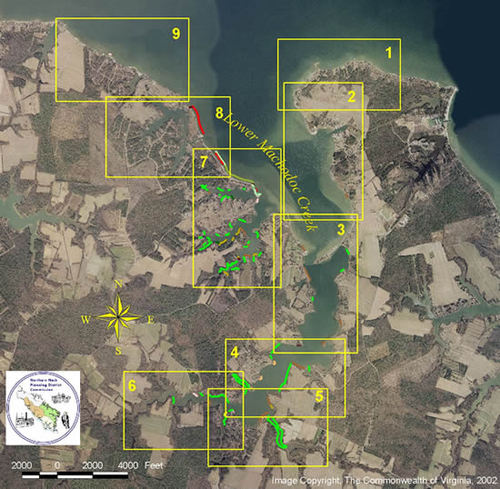 Lower Machodoc Creek Map