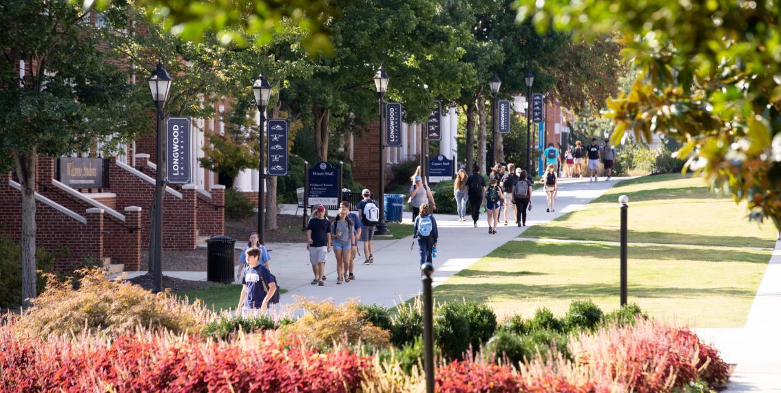 Students walking on Brock Commons