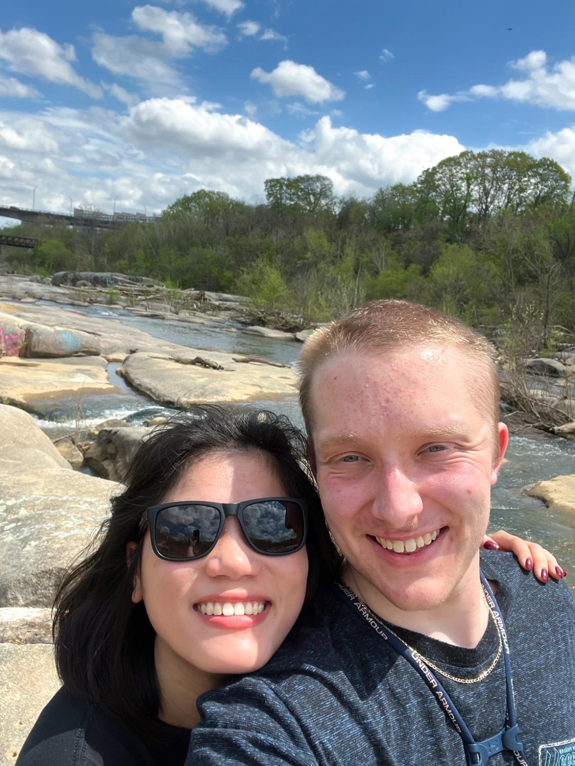 Hunter Manning ’25 and his fiancée, Bianca Minter ’24